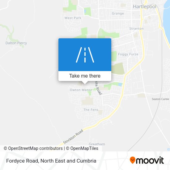 Fordyce Road map