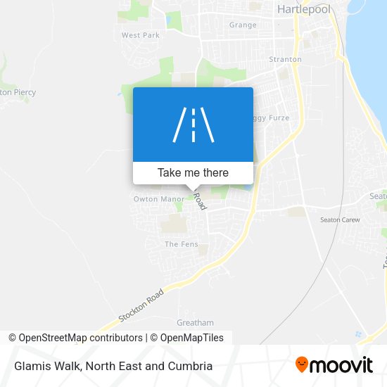 Glamis Walk map