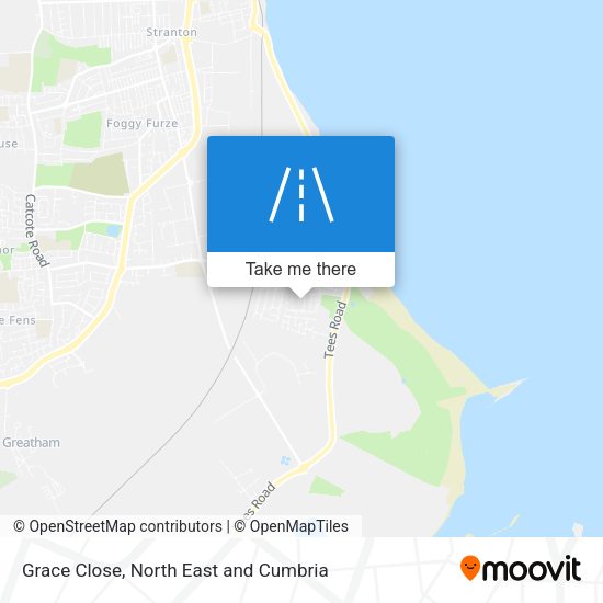 Grace Close map