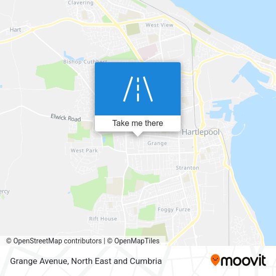 Grange Avenue map