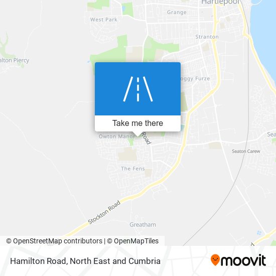 Hamilton Road map