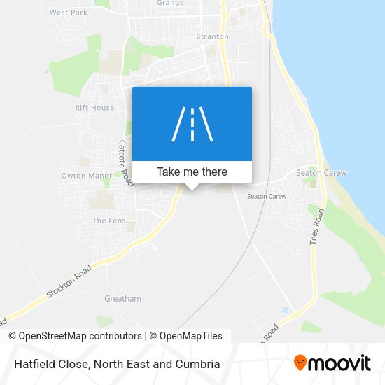 Hatfield Close map