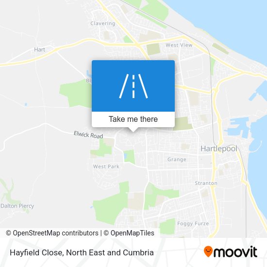 Hayfield Close map
