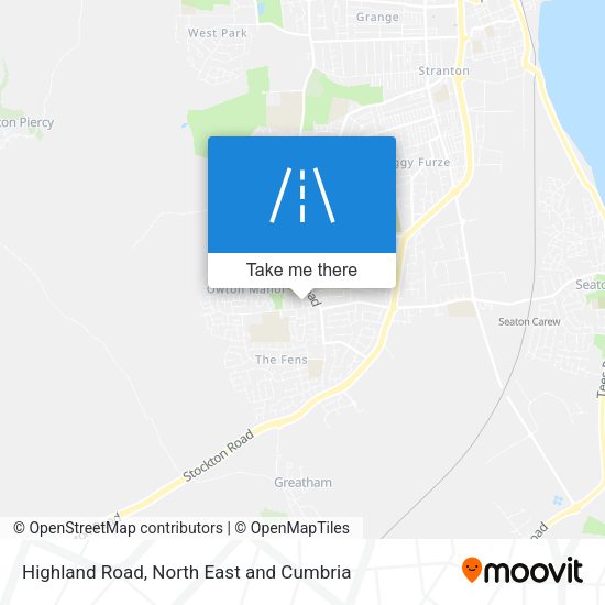 Highland Road map