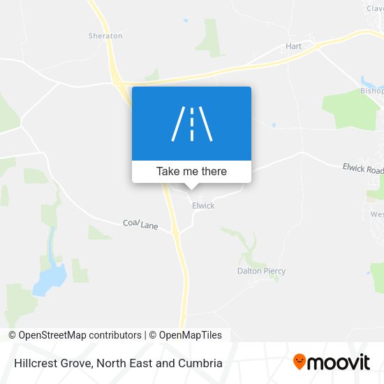 Hillcrest Grove map