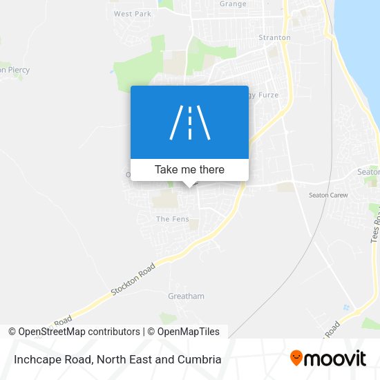 Inchcape Road map