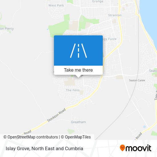 Islay Grove map