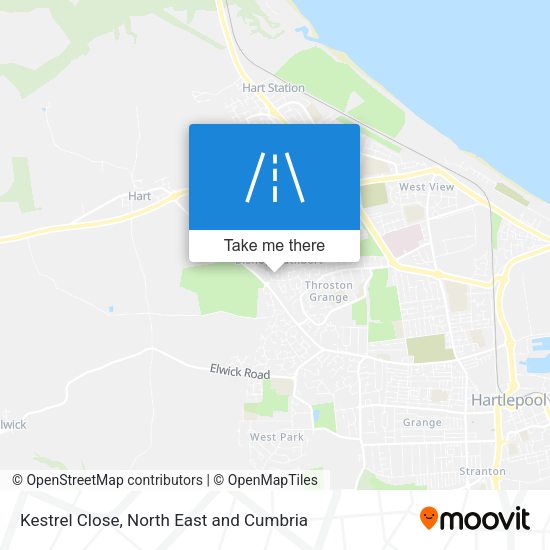 Kestrel Close map