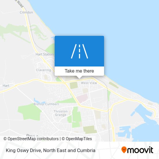 King Oswy Drive map