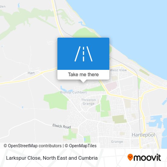 Larkspur Close map