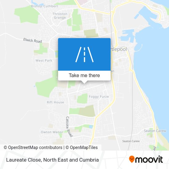 Laureate Close map
