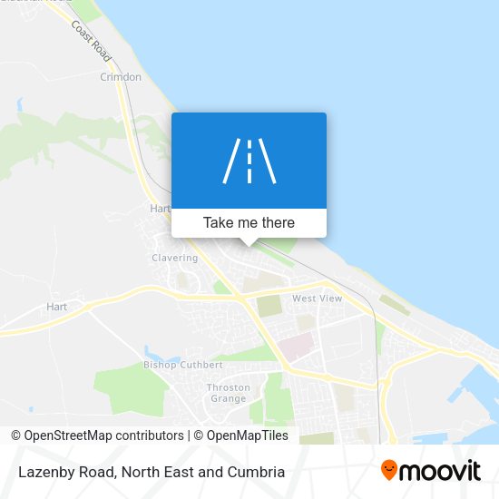 Lazenby Road map