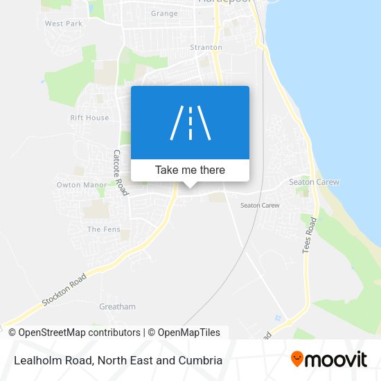 Lealholm Road map