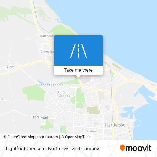 Lightfoot Crescent map