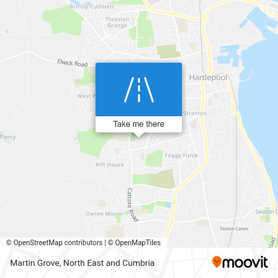 Martin Grove map
