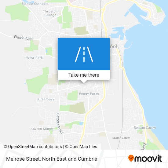 Melrose Street map