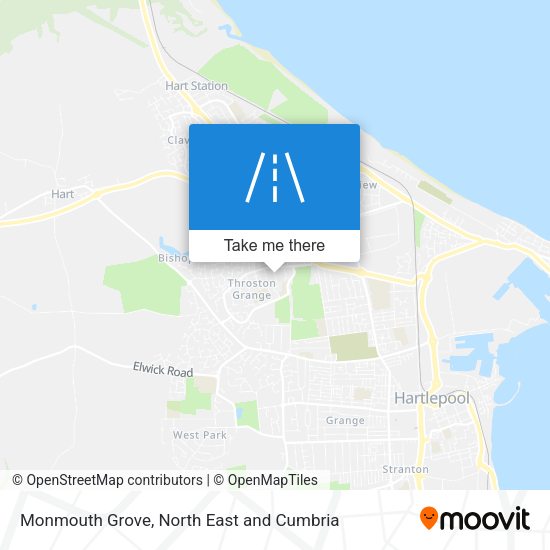 Monmouth Grove map