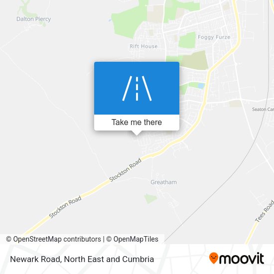 Newark Road map