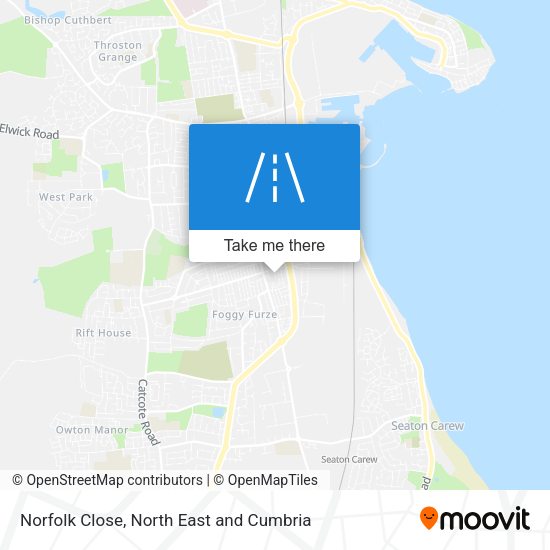 Norfolk Close map