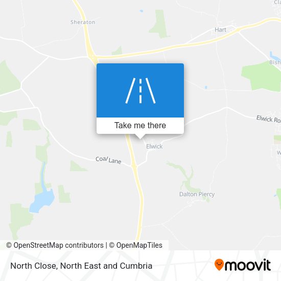North Close map