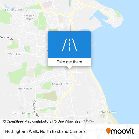 Nottingham Walk map