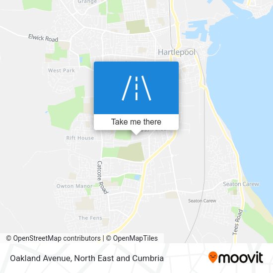 Oakland Avenue map