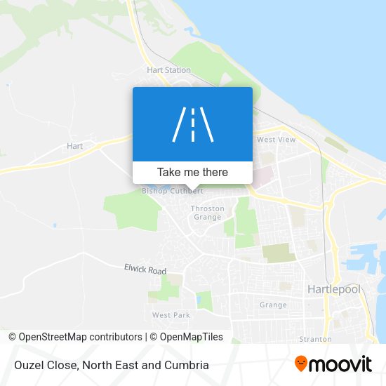 Ouzel Close map