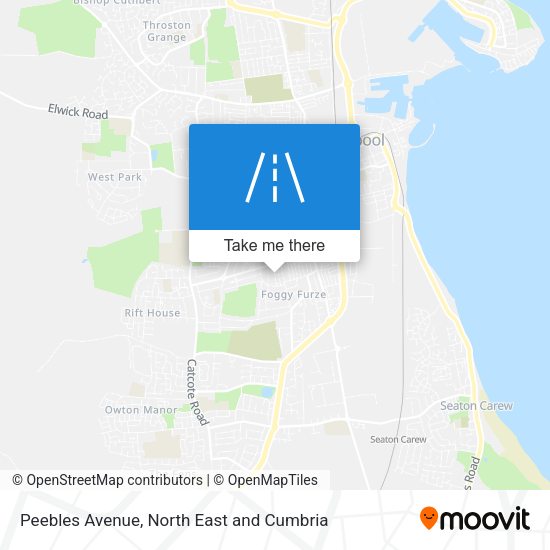 Peebles Avenue map