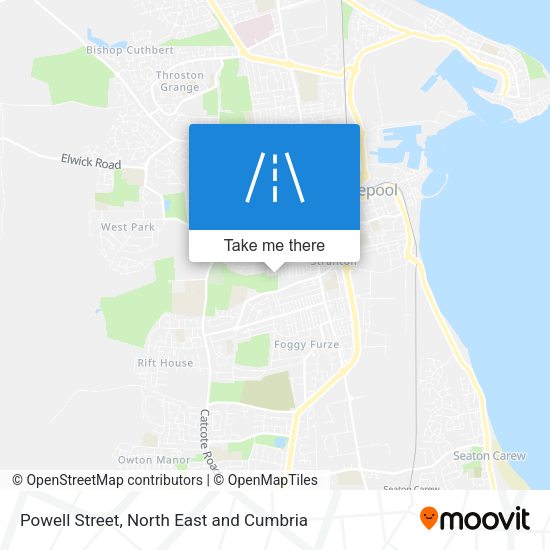 Powell Street map