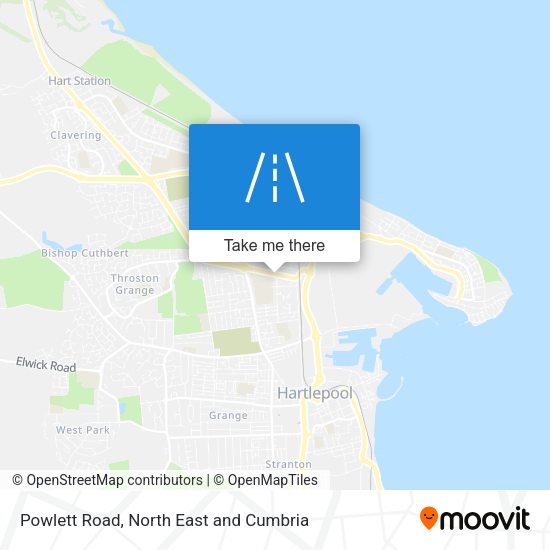 Powlett Road map