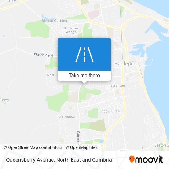 Queensberry Avenue map