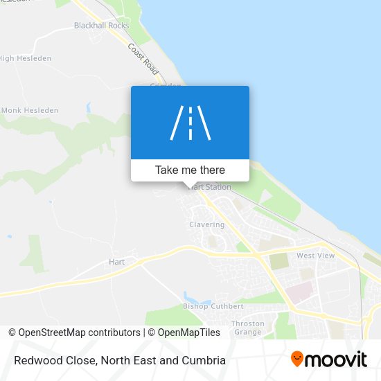 Redwood Close map