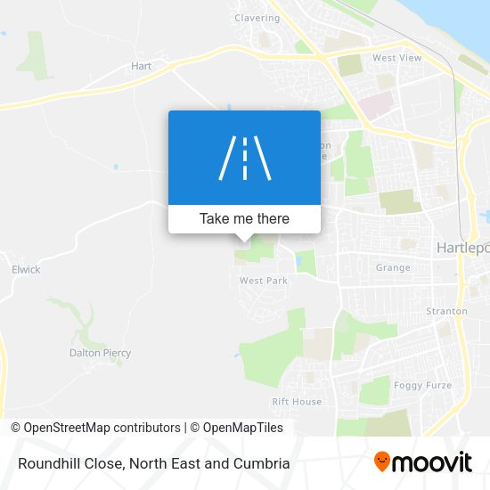 Roundhill Close map