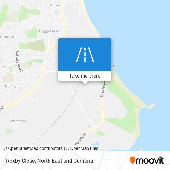 Roxby Close map