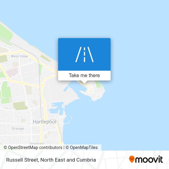 Russell Street map