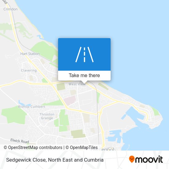 Sedgewick Close map