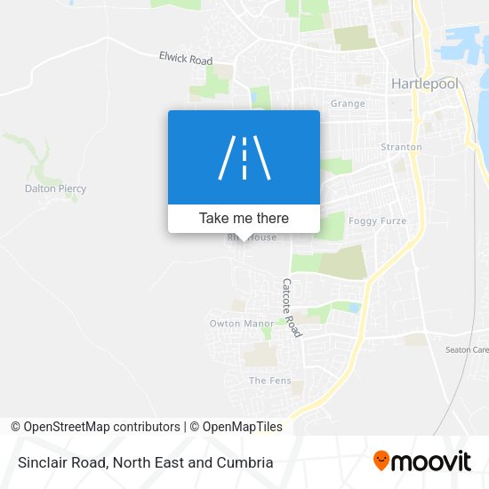 Sinclair Road map