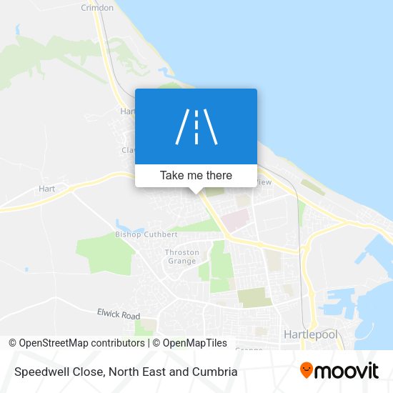 Speedwell Close map