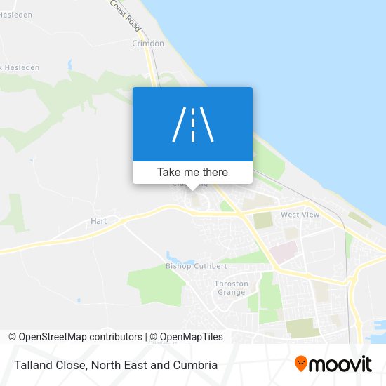Talland Close map