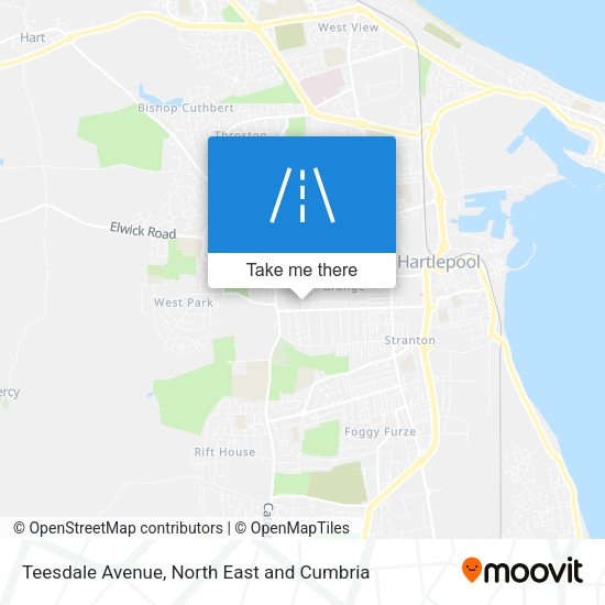 Teesdale Avenue map