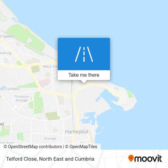 Telford Close map