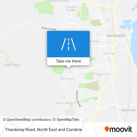 Thackeray Road map