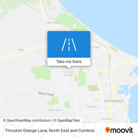 Throston Grange Lane map