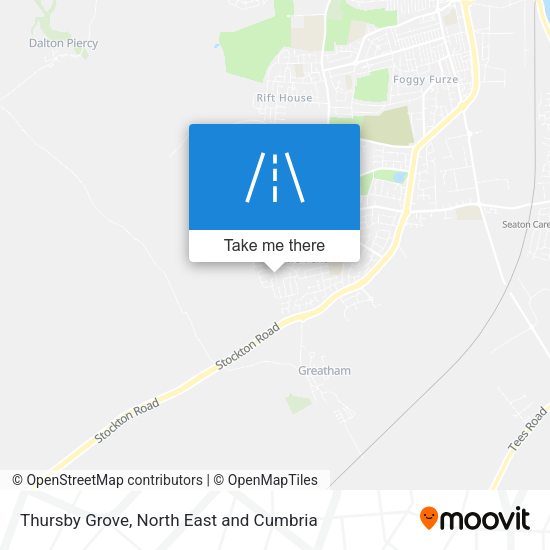Thursby Grove map