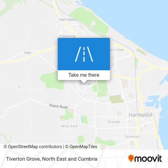 Tiverton Grove map