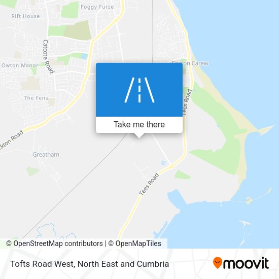 Tofts Road West map