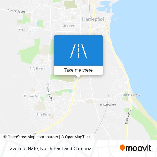 Travellers Gate map