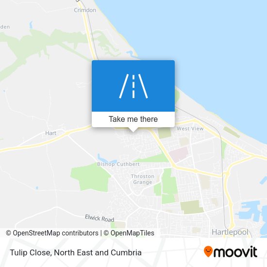 Tulip Close map