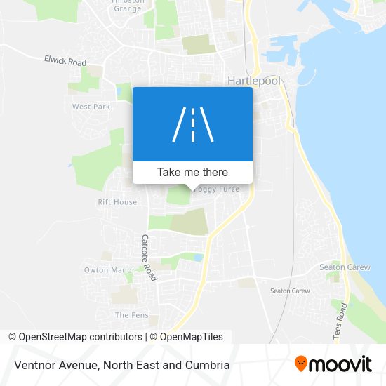 Ventnor Avenue map