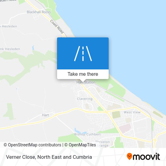 Verner Close map